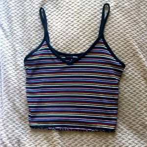 NeW Cute Striped Crop Top Size Medium